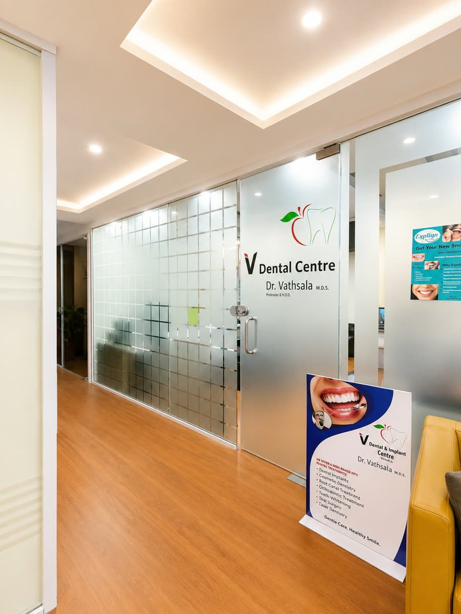 V Dental and Implant Centre — clinic entrance